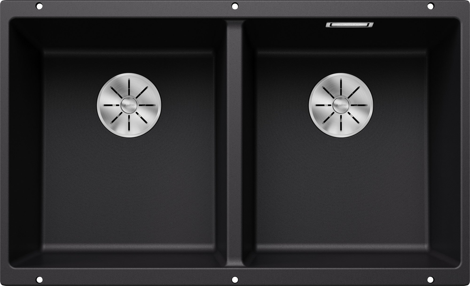 Chiuveta de bucatarie Subline 525987, silgranit negru, 755 x 460 mm, Blanco